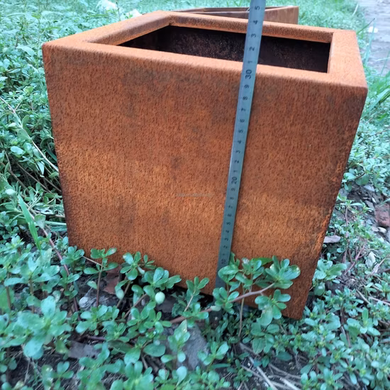 Round Flower Planter Pots Corten Steel Tree Large Planter Pots